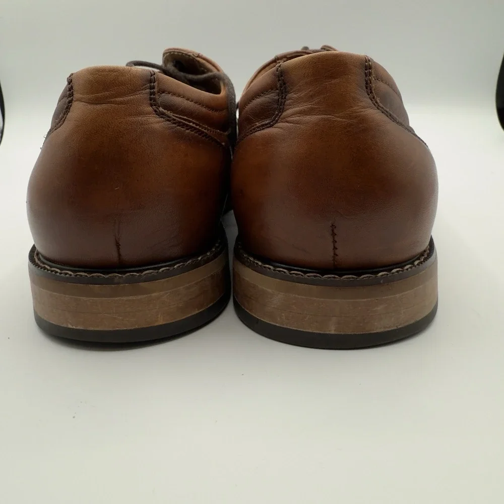 Stacy Adams‎ Men's Oxford Shoe Faulkner Plain Toe Cognac 25305-221 Size 11